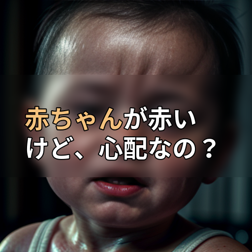 赤ちゃんが赤いけど、心配なの?の画像