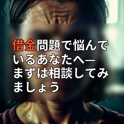 借金問題で悩んでいるあなたへ—まずは相談してみましょうの画像