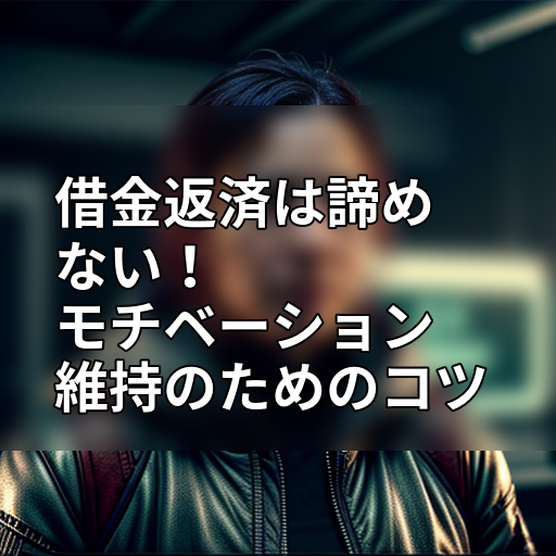 借金返済は諦めない!モチベーション維持のためのコツの画像