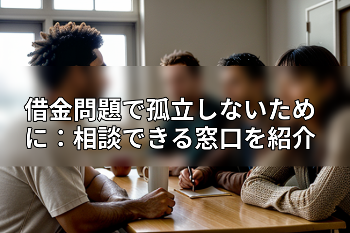借金問題で孤立しないために:相談できる窓口を紹介の画像