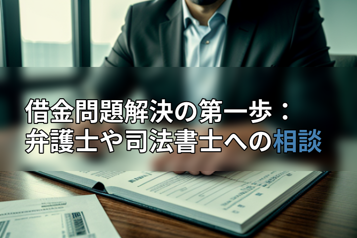 借金問題解決の第一歩:弁護士や司法書士への相談の画像