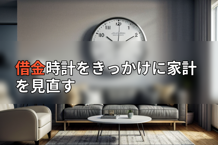 借金時計をきっかけに家計を見直すの画像