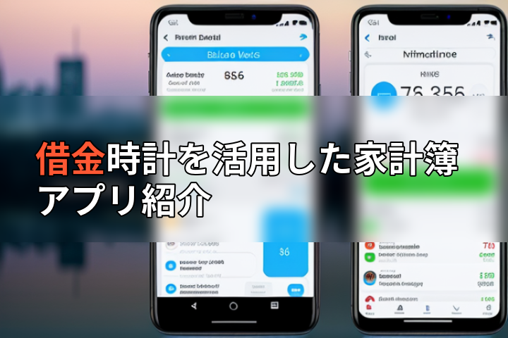 借金時計を活用した家計簿アプリ紹介の画像