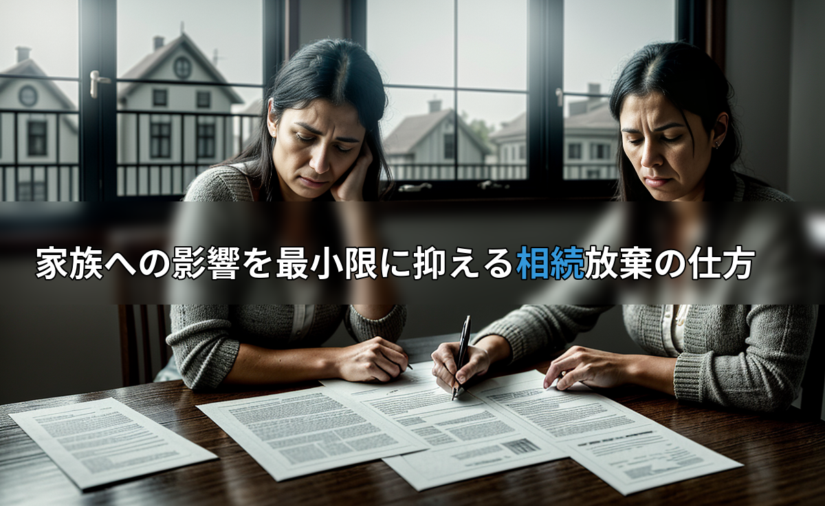 家族への影響を最小限に抑える相続放棄の仕方の画像