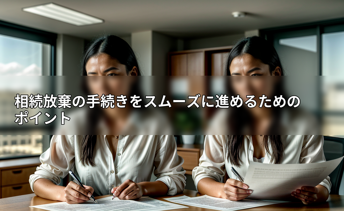 相続放棄の手続きをスムーズに進めるためのポイントの画像
