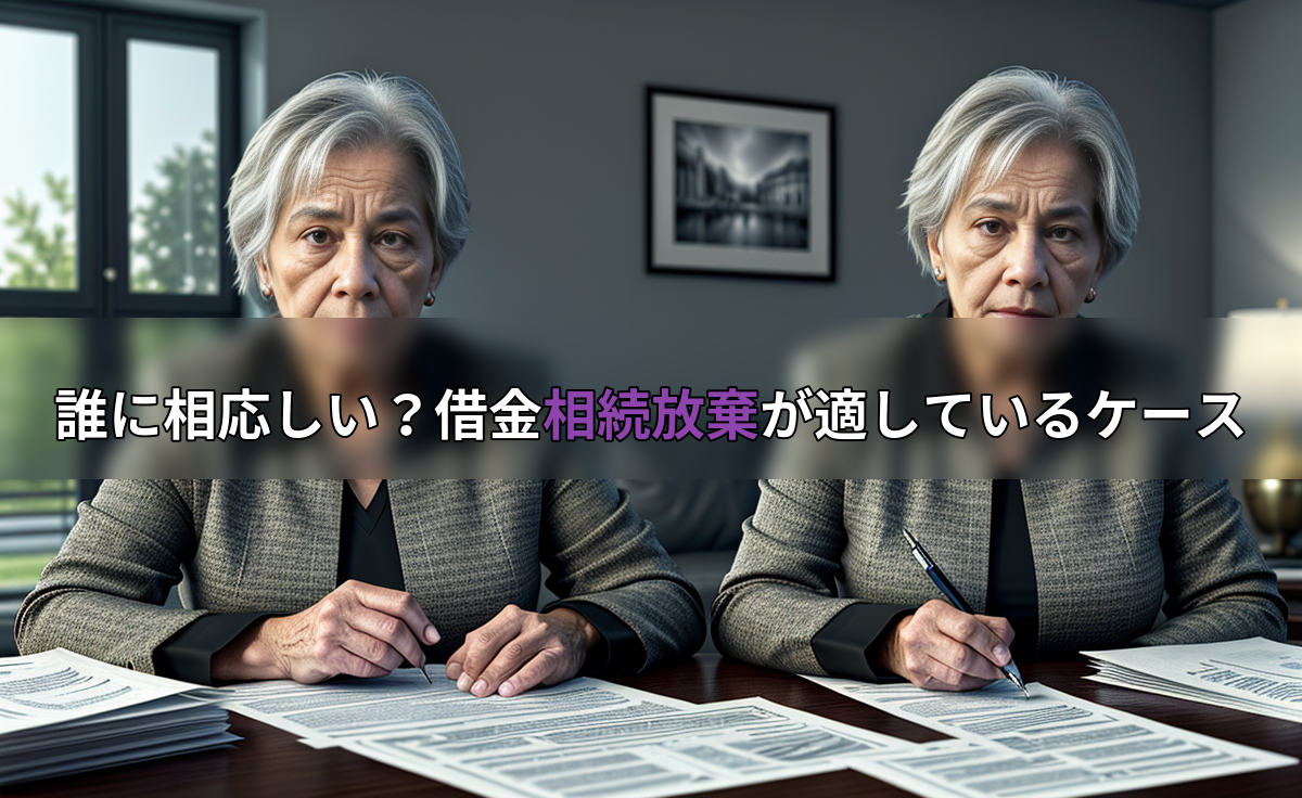 誰に相応しい?借金相続放棄が適しているケースの画像