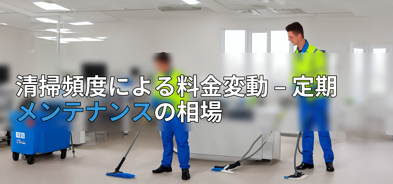 清掃頻度による料金変動 – 定期メンテナンスの相場の画像