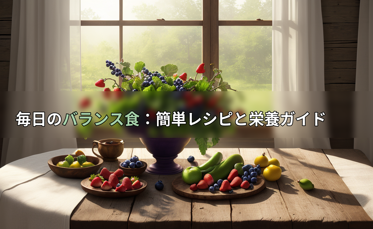 毎日のバランス食：簡単レシピと栄養ガイド