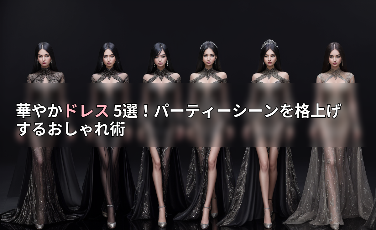 華やかドレス 5選！パーティーシーンを格上げするおしゃれ術
