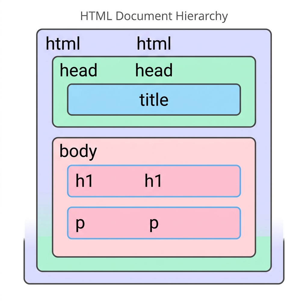 HTMLの入れ子構造の概念図