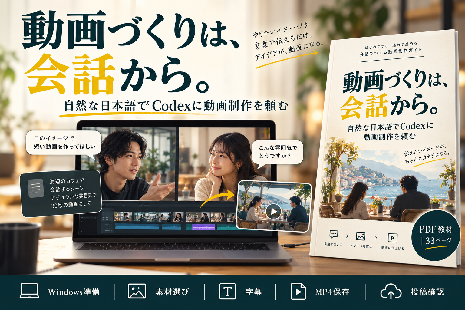 自然な日本語でCodexに動画制作を頼む【33ページPDF教材】